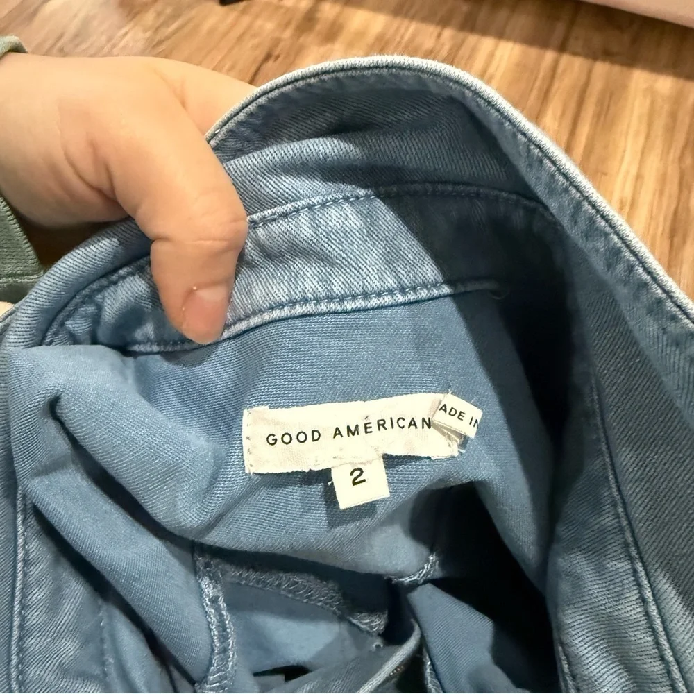 Good American Fit for Success Denim Jumpsuit Overalls